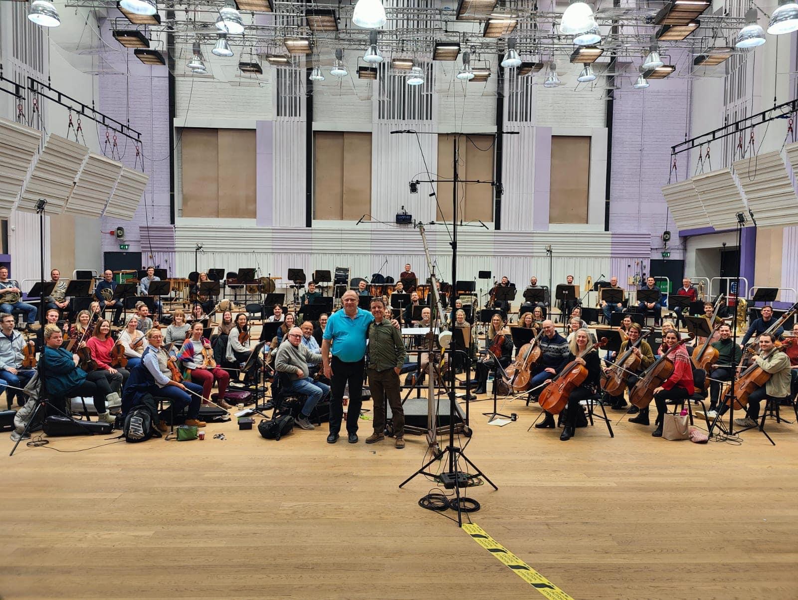 Adrian Sutton recording session with the BBC Philharmonic