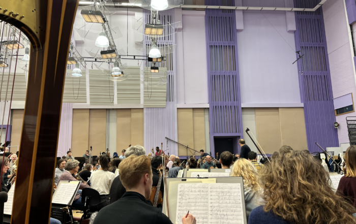 BBC Philharmonic rehearsing. BBC Philharmonic Concert